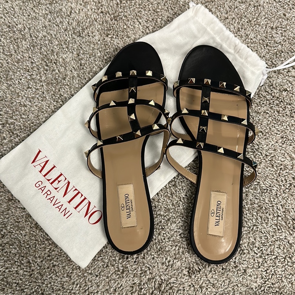 Rockstud Flat Slide Sandal